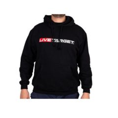 LIVETARGET BLACK BRAND COTTON HOODIE XL