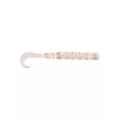   MUSTAD AJI CURLY TAIL 2.5'' CLEAR RAINBOW GLITTER 12DB/CSOMAG