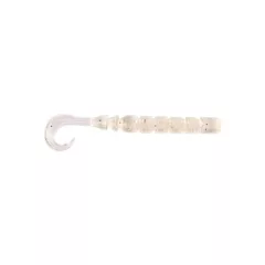   MUSTAD AJI CURLY TAIL 2.5'' CLEAR LUMINOUS SILVER GLITTER 12DB/CSOMAG