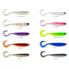   MUSTAD MEZASHI CROSS CURLY TAIL3.5"LUMINOUS MAGIC 6DB/CSOMAG