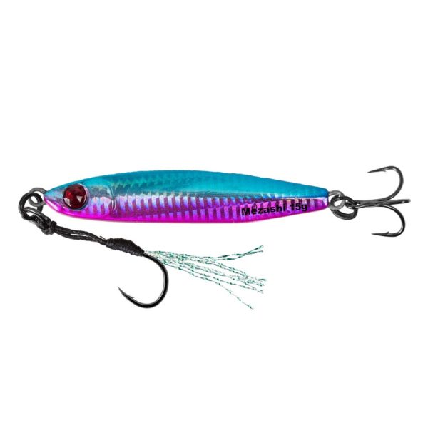 MUSTAD MEZASHI CASTING JIG 15G UV BLUE PINK