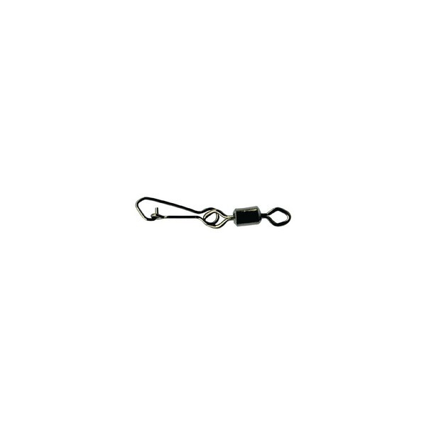 MUSTAD ROLLING SWIVEL W/DIAMOND EYE & J-SNAP 6 BLACK NICKEL 10DB/CSOMAG