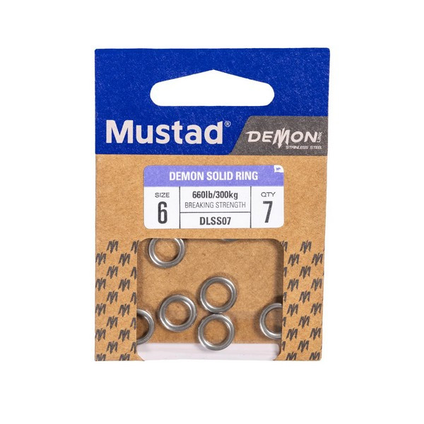 MUSTAD SS SOLID RING 5 7DB/CSOMAG