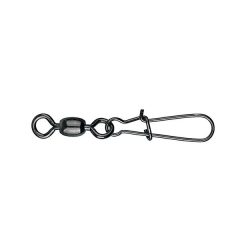   MUSTAD CRANE SWIVEL W/NICE SNAP (SANXUI STYLE) 6 BLACK NICKEL 10DB/CSOMAG