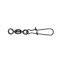 MUSTAD CRANE SWIVEL W/NICE SNAP (SANXUI STYLE) 1/0 BLACK NICKEL 6DB/CSOMAG