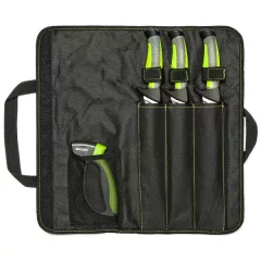 MUSTAD KNIFE KIT 3 PC + SHARPERNER