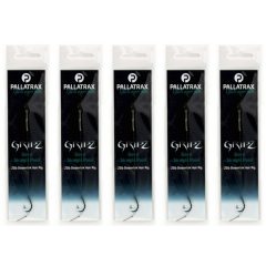 PALLATRAX GRIPZ STRAIGHT POINT HAIR RIGS SIZE 6 15LB BRAID