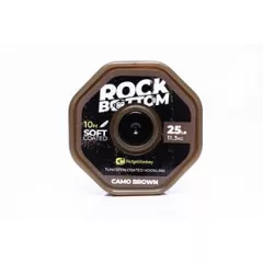   RIDGEMONKEY ROCK BOTTOM TUNGSTEN SOFT COATED HOOKLINK CAMO BROWN 25LB