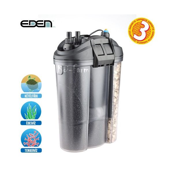 EDEN 522 Külső Akvárium Szűrő 300 W Vízfűtővel 1000 l/h