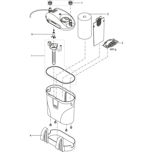 EDEN FES 60 Külső akvárium szűrő 300 liter/óra