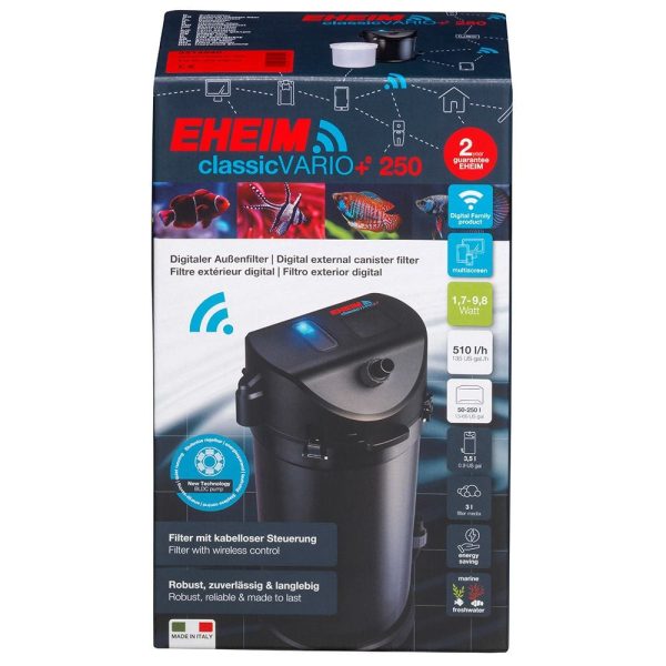 Eheim classicVARIO+e 250 külső szűrő szivacs töltettel