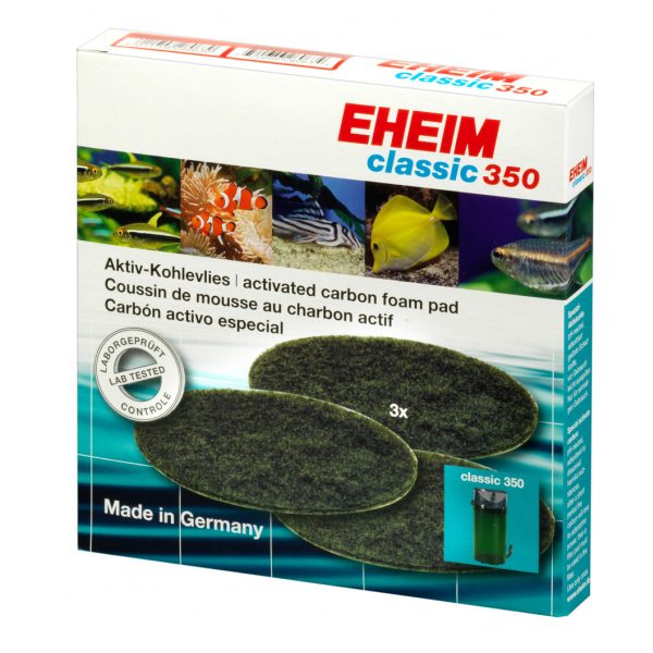 Eheim aktív szenes szűrőpárna készlet classic 350 szűrőbe (2215), 3 db