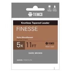 TIEMCO VÉKONYODÓ ELŐKE FINESSE TAPERED LEADER 11ft 5X