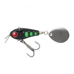   SPINNERTAIL TIEMCO RIOT BLADE S 25mm 9gr 12 Black Chart Marked