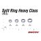 KULCSKARIKA SPLIT RING DECOY R-5 HEAVY CLASS SILVER 11 300lbs