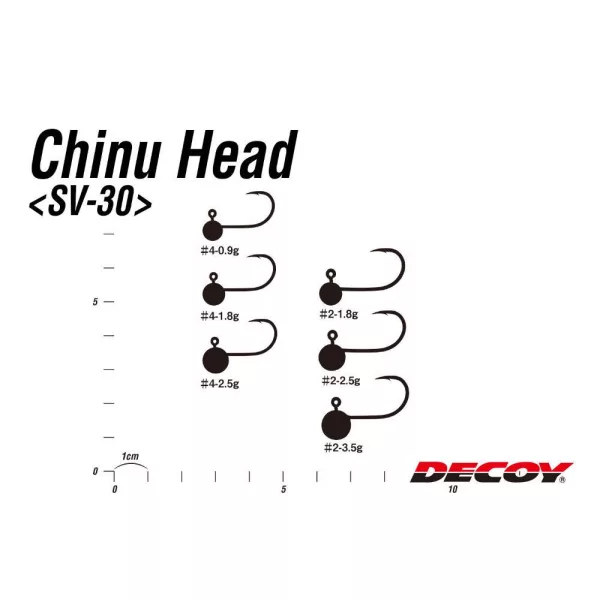 JIG FEJ DECOY SV-30 CHINU HEAD #2 3.5gr