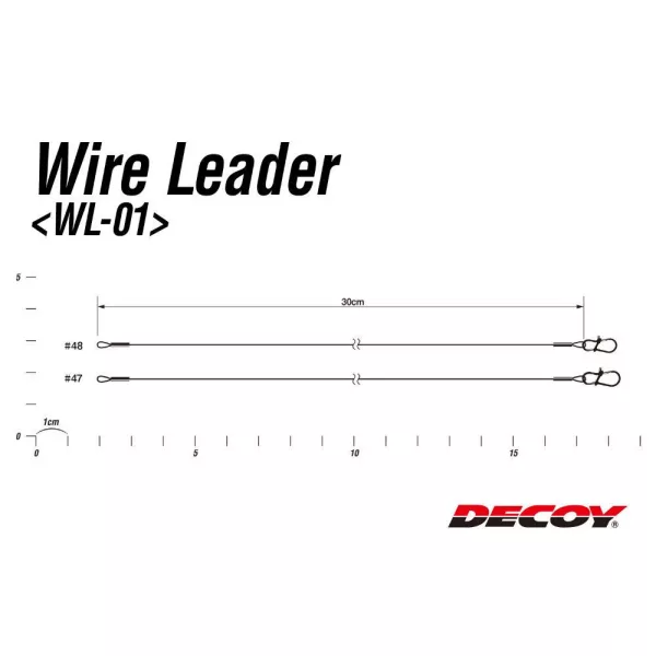 RAGADOZÓ ELŐKE DECOY WL-01 3x7 NYLON COATED NR.47 30cm 11kg