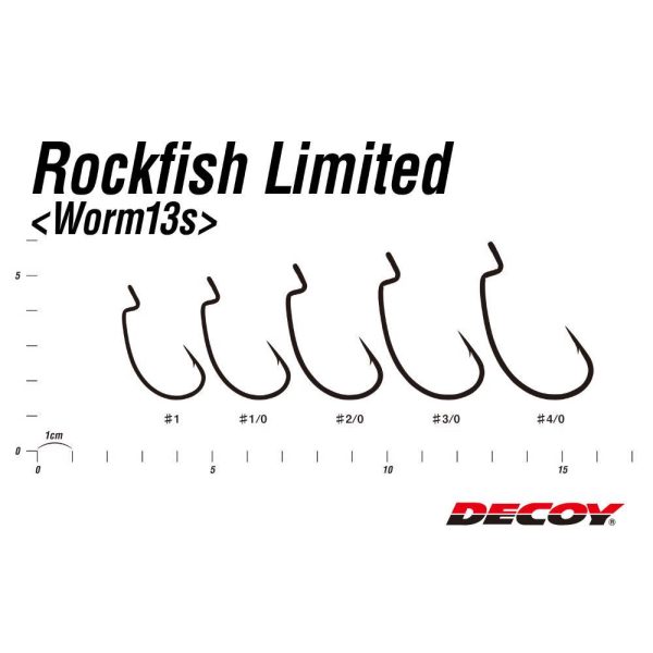 OFFSET HOROG DECOY WORM 13S ROCK FISH LIMITED 4/0