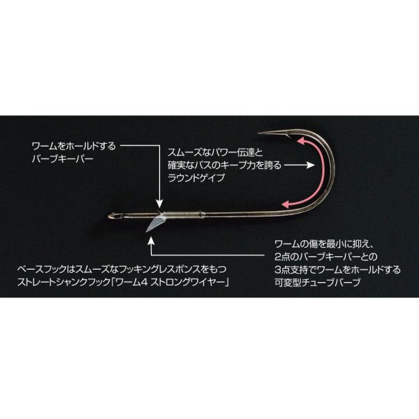 HOROG DECOY WORM 144 FLIPPIN STRAIGHT #4/0