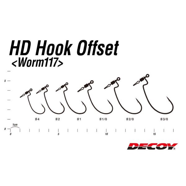 OFFSET HOROG FORGÓVAL DECOY WORM 117 HD 1/0