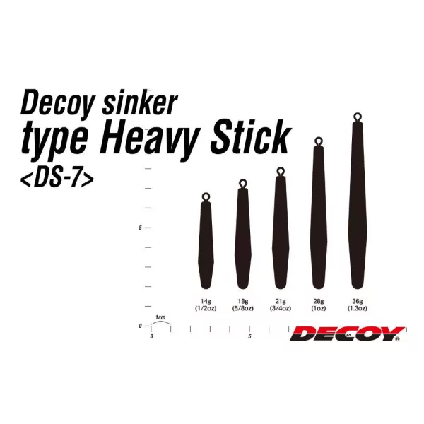 ÓLOM DECOY DS-7 SINKER TYPE HEAVY STICK 18gr