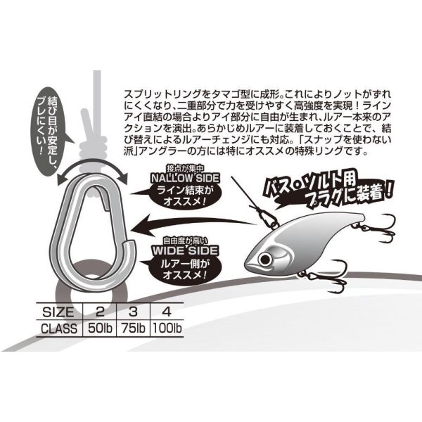 KULCSKARIKA SPLIT RING DECOY R-10 EGG RING SILVER 4 100lbs