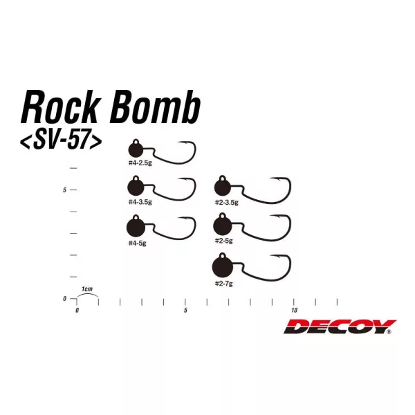 JIG FEJ DECOY SV-57 ROCK BOMB #2 5.0gr