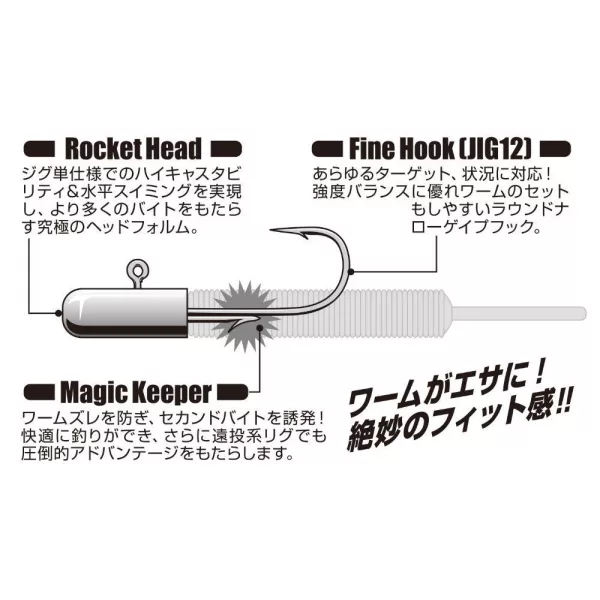 JIG FEJ DECOY SV-70 ROCKET MAGIC #8 1.8gr