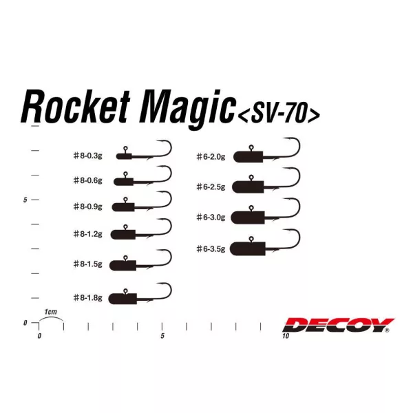JIG FEJ DECOY SV-70 ROCKET MAGIC #8 1.8gr