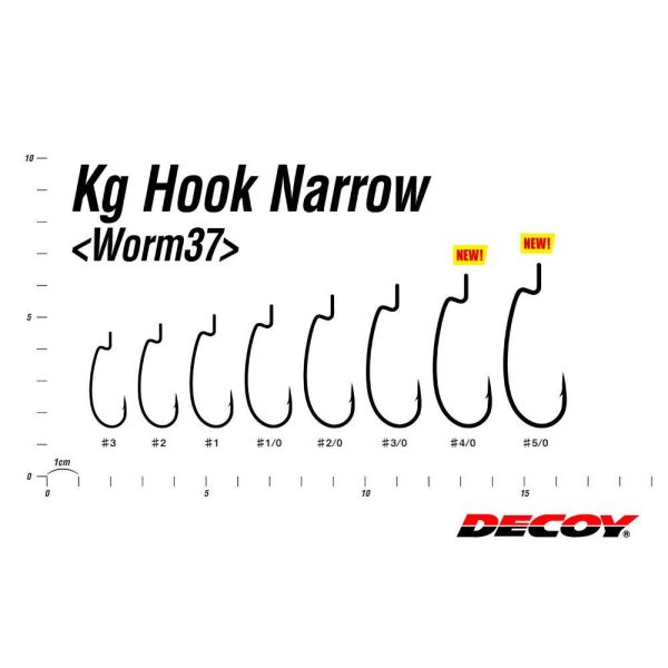 OFFSET HOROG DECOY WORM 37 KG NARROW 5/0