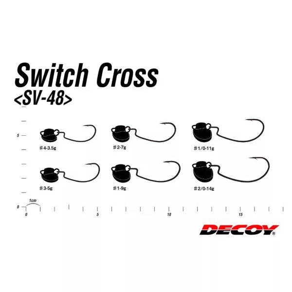 JIG FEJ DECOY SV-48 SWITCH CROSS #1/0 11gr