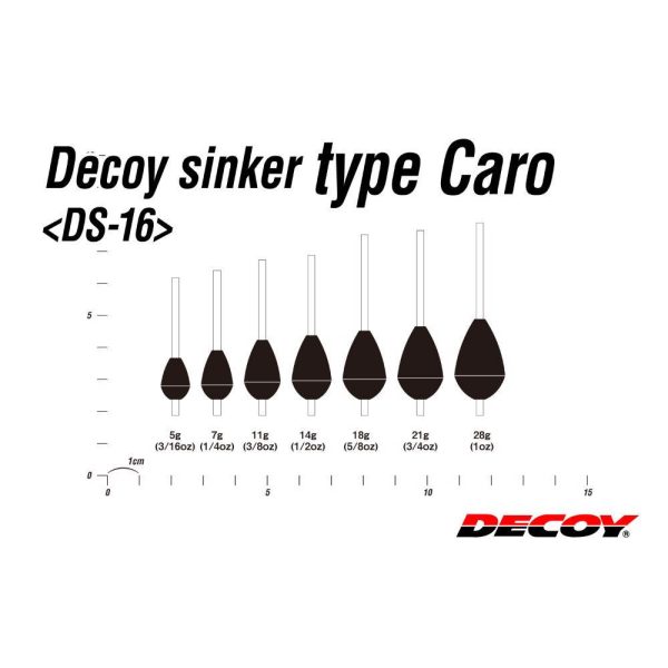 ÓLOM DECOY DS-16 SINKER TYPE CARO 11gr