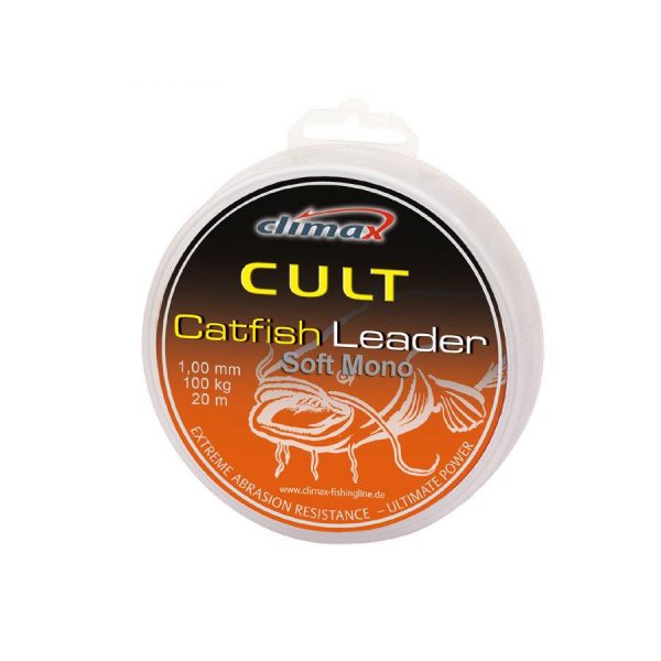 CLIMAX CULT CATFISH SOFT MONO LEADER 50m 1.20mm 70kg