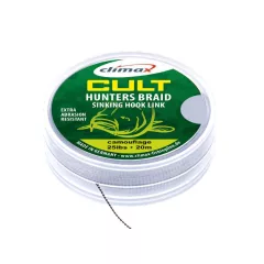   CLIMAX CULT CARP HUNTERSBRAID SINKING HOOKLINK 20m 45lb Gravel