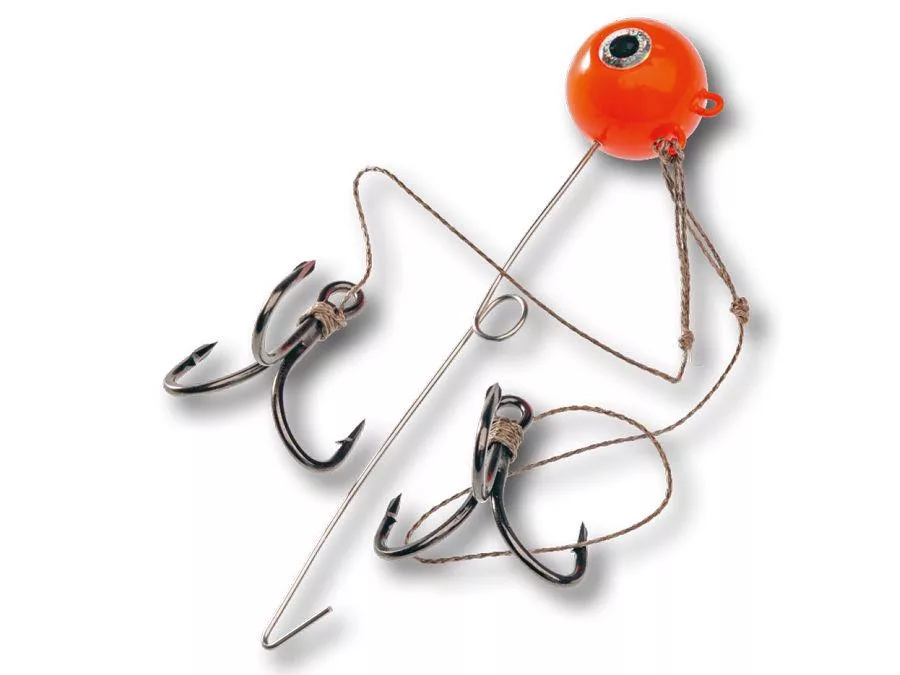 CLIMAX CULT CATFISH RIG JIG DEADBAIT 150gr Ancora 3/0 Red
