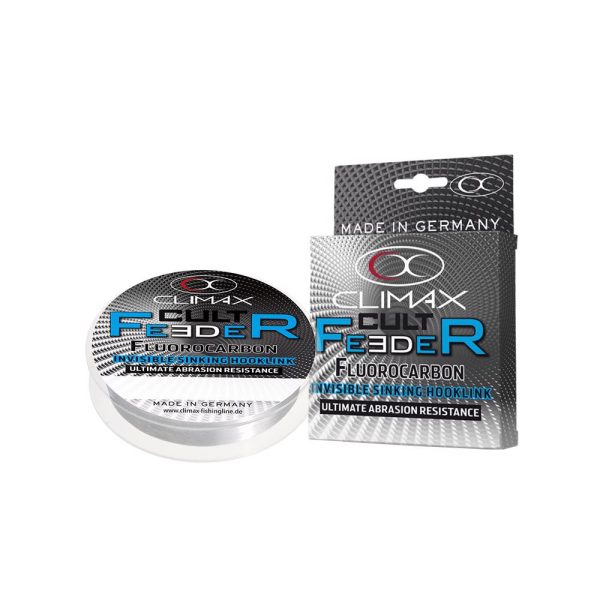 CLIMAX CULT FEEDER FLUOROCARBON INVISIBILE HOOKLINK 25m 0.22mm