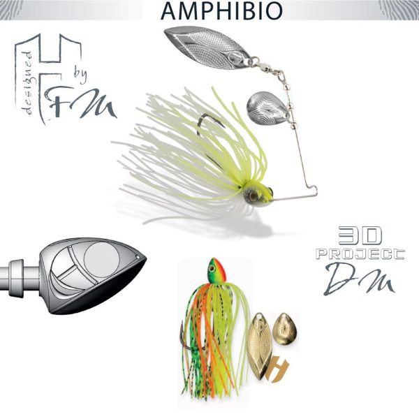 SPINNERBAIT AMPHIBIO TANDEM 1/4oz 7gr Fire Tiger