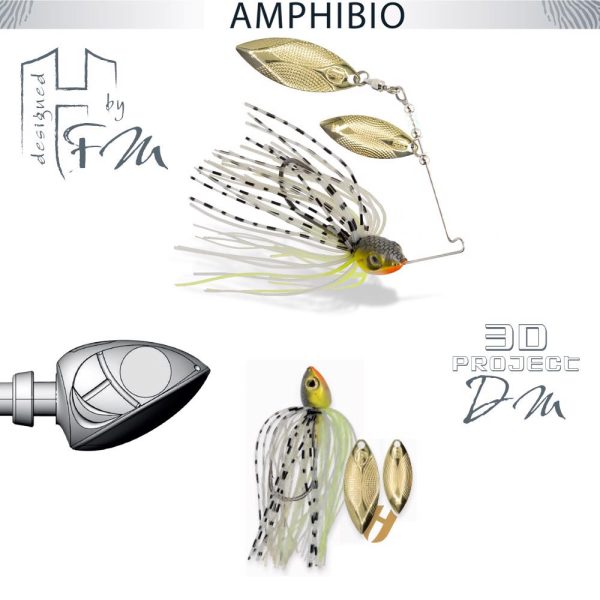 SPINNERBAIT AMPHIBIO WILLOW 3/8oz 10.5gr Sunfish