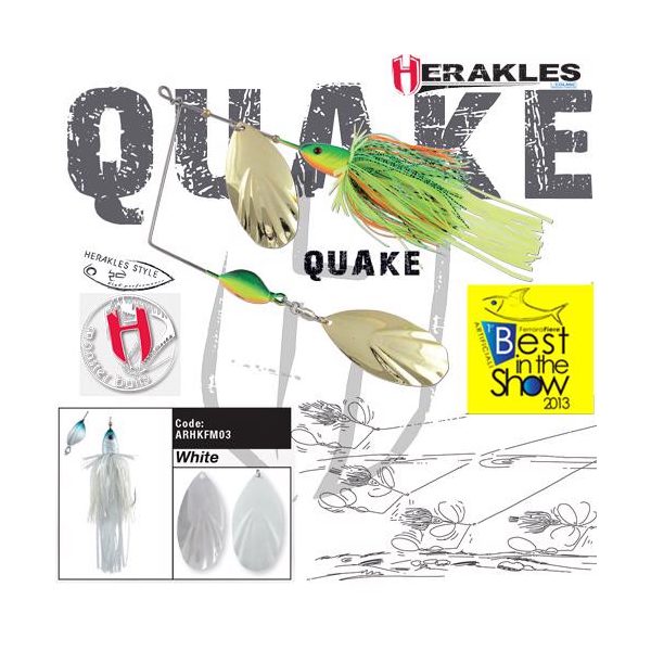 SPINNERBAIT QUAKE 1 1/2oz 42gr White