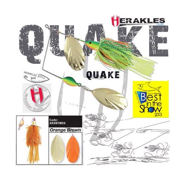 SPINNERBAIT QUAKE 1 1/2oz 42gr Orange/Brown