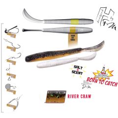 LEFTAIL WORM 4.8" 12cm River Craw
