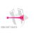 RINGO TAIL 50mm CRAB White Pink
