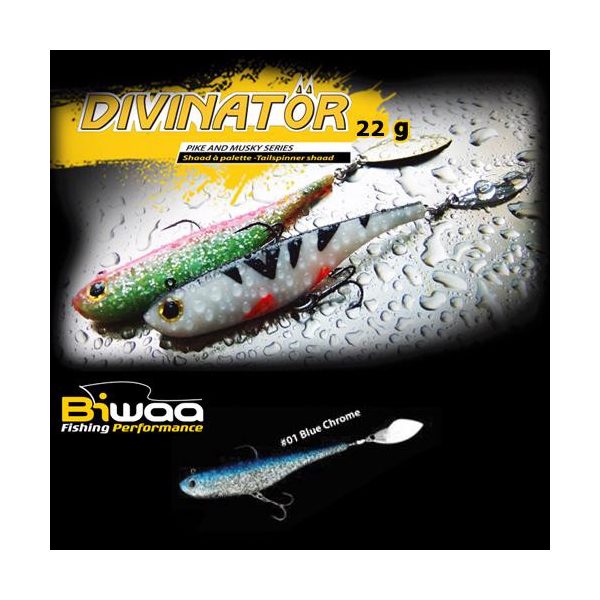 DIVINATOR JUNIOR 14cm 22gr 01 Blue Chrom