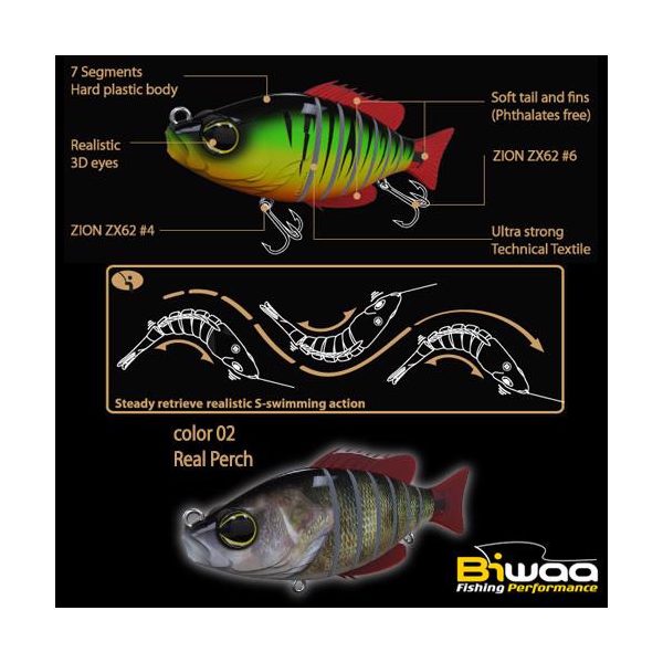 Biwaa SWIMBAIT SEVEN S5" 13cm 34gr 02 Real Perch
