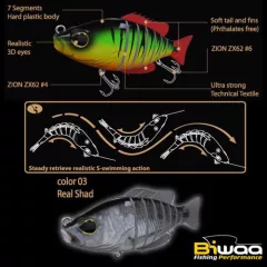 Biwaa SWIMBAIT SEVEN S5" 13cm 34gr 03 Real Shad