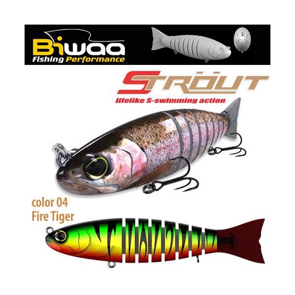 Biwaa SWIMBAIT STROUT 5.5" 14cm 29gr 04 Fire Tiger
