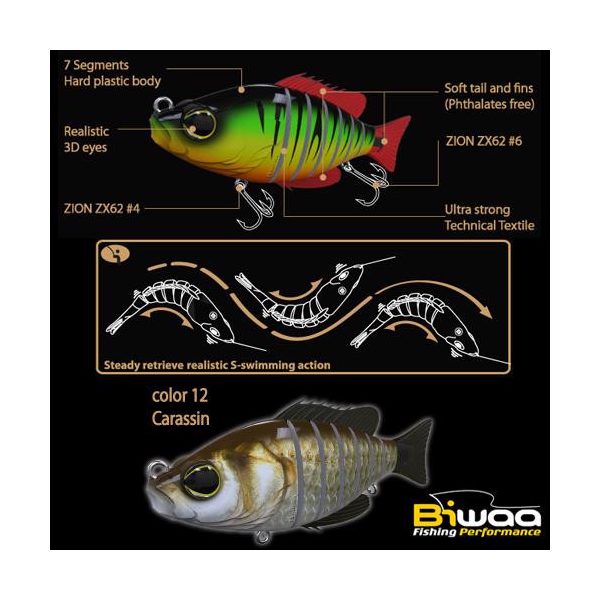 Biwaa SWIMBAIT SEVEN S4" 10cm 17gr 12 Carassin