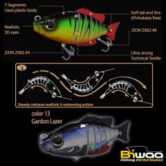 Biwaa SWIMBAIT SEVEN S5" 13cm 34gr 13 Gardon Laser