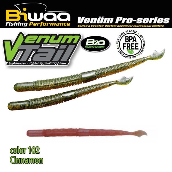 Biwaa VENUM TAIL 4" 10cm 102 Cinnamon
