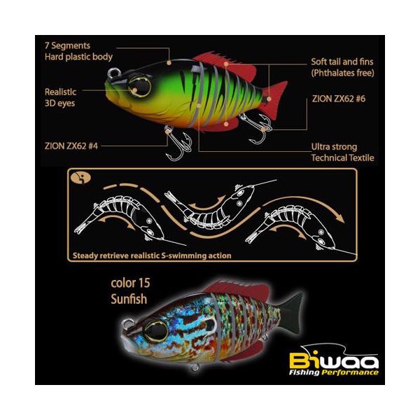 Biwaa SWIMBAIT SEVEN S5" 13cm 34gr 15 Sunfish